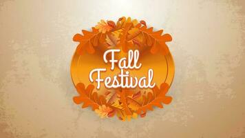 Fall Autumn Leaves Background with copy space vector