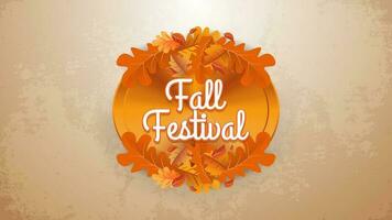 Fall Autumn Leaves Background with copy space vector