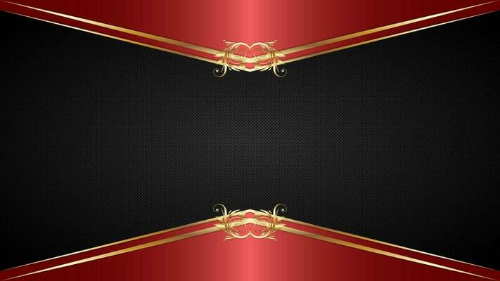 Luxury Red Golden Abstract Background with golden element