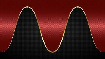 Luxury Red Golden Abstract Background with golden element vector