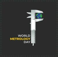 World Metrology Day concept. Template for background, banner, card, poster. vector illustration.