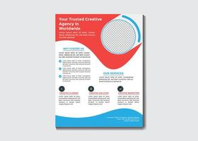 Vector digital marketing corporate modern business flyer design template