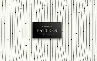 Abstract background with small circles and lines or Minimal black lines pattern vector