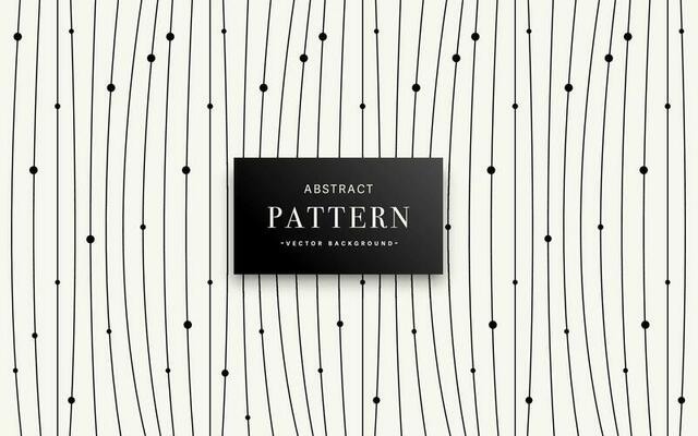 Abstract background with small circles and lines or Minimal black lines pattern