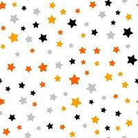 Seamless stars pattern background, Vector seamless pattern, Orange star seamless pattern