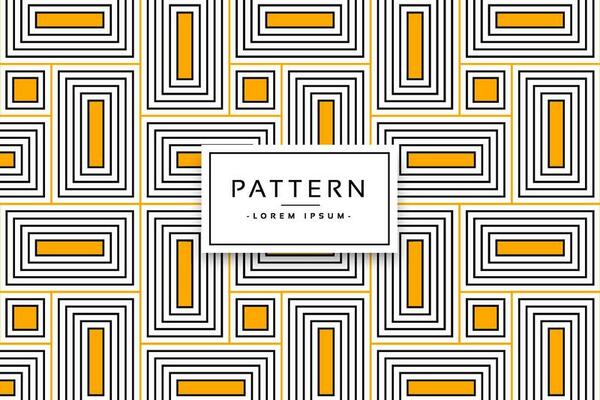Black and yellow rectangle line pattern. Geometric background with rectangle lines.