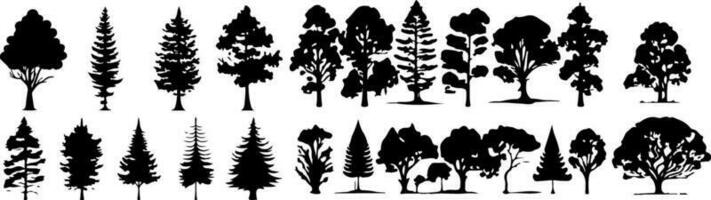 Tree Silhouette Design and Template vector