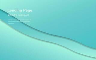 Abstract homepage design - modern landing page template, concept. vector