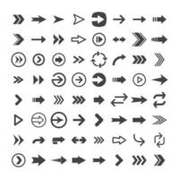 Arrow pictogram collection. Set of arrows. vector