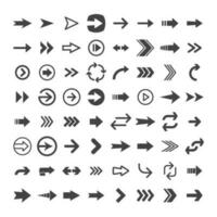 Arrow pictogram collection. Set of arrows. vector