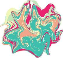 Rainbow Abstract Liquify Element vector