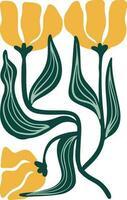 Matisse Flower Illustration vector