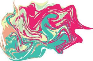 Rainbow Abstract Liquify Element vector