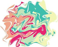 Rainbow Abstract Liquify Element vector