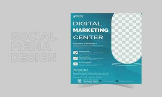 creativo corporativo negocio márketing bandera para social medios de comunicación enviar modelo con vector formato