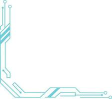 Futuristic Tech Corner vector