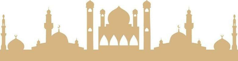 Artistic Mosque Silhouette vector