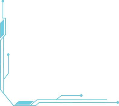 Futuristic Tech Corner vector