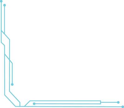 Futuristic Tech Corner vector