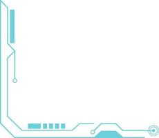 Futuristic Tech Corner vector