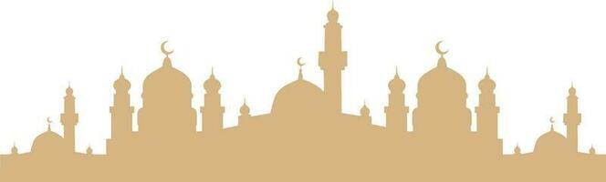 Artistic Mosque Silhouette vector