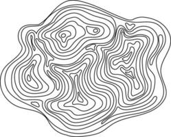 línea topografía elemento vector