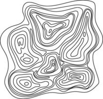 línea topografía elemento vector
