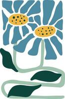 Matisse Flower Illustration vector