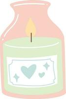 Jar of Scented Candle Illustration vector