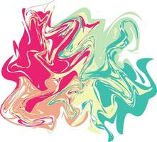 Rainbow Abstract Liquify Element vector