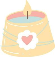 Jar of Scented Candle Illustration vector