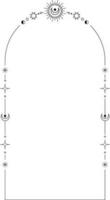Celestial Monoline Arch Frame Element vector