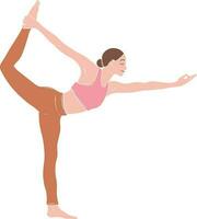 Dancer Pose Yoga Illustration vector