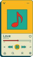 Music Player Illustration vector