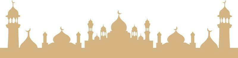 Artistic Mosque Silhouette vector