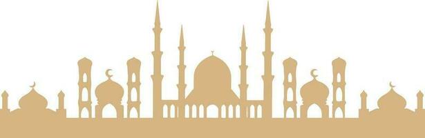 Artistic Mosque Silhouette vector