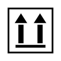 UPWARD packaging symbols Editable and Resizeable Vector Icon
