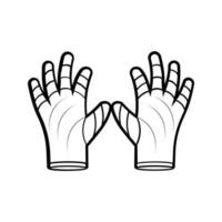 GLOVES Editable and Resizeable Vector Icon