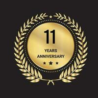 11 year anniversary celebrations logo, vector and graphic