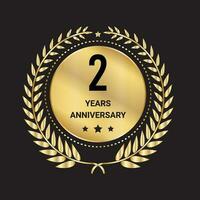 2 year anniversary celebrations logo, vector and graphic