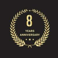 8 year anniversary celebrations logo, vector and graphic