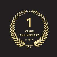 1 year anniversary celebrations logo, vector and graphic