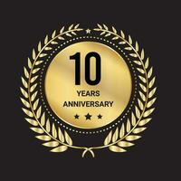 10 year anniversary celebrations logo, vector and graphic