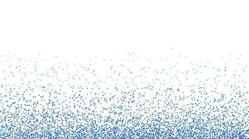 Falling abstract particles. Shining blue confetti vector