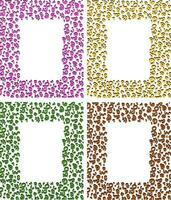 Fun 90s doodle geometric scribble squiggle kidcore frame vector