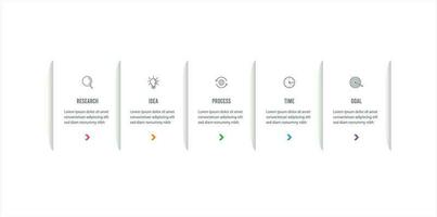 Vector infographic template, vector professional steps infographic. Business Process template