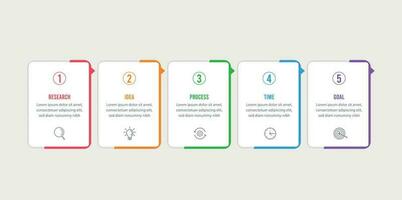 Vector infographic template, vector professional steps infographic. Business Process template