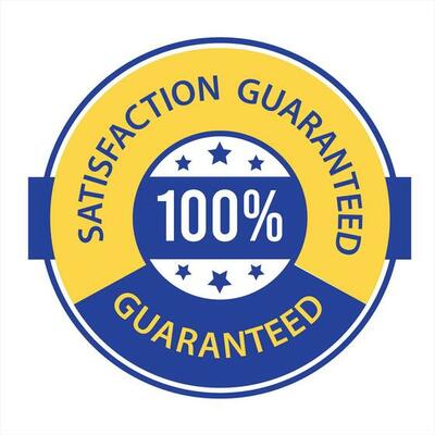 Satisfaction Guaranteed badge, trust badge design, guarantee badge, trusts badge logo