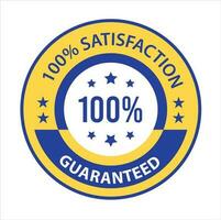 Satisfaction Guaranteed badge, trust badge design, guarantee badge, trusts badge logo vector