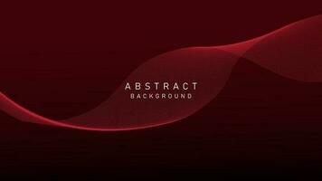 Abstract Dark red gradient background with flowing wave lines. Modern shiny moving lines design, for banner, poster, landing page. vector illustration